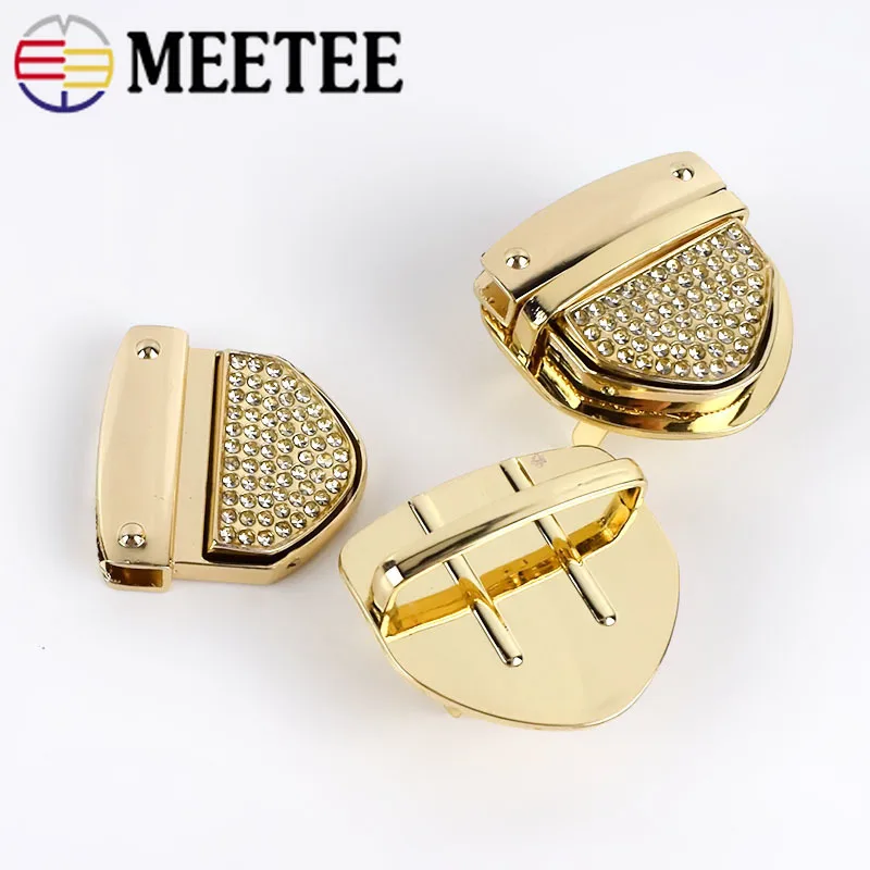 2 комплекта Meetee металлическая застежка защелкивающийся замок для сумки