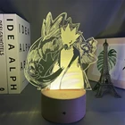 Светодиодный ночсветильник в стиле аниме Моя геройская Академия Fumikage Tokoyami, лампа для спальни, украшение, подарок на день рождения, 3d лампа Fumikage Tokoyami