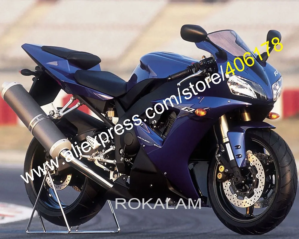 

Для Yamaha 02 03 YZF R1 YZF-R1 YZFR1 YZF 1000 YZF1000 2002 2003 темно-синий спортивный обтекатель на продажу (литьё под давлением)