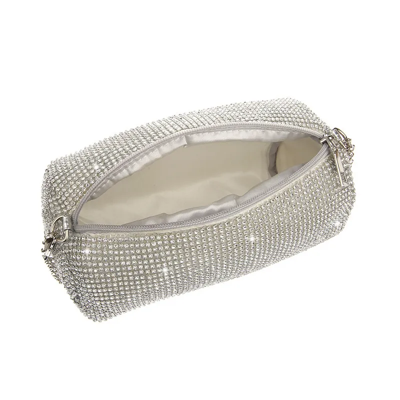 Роскошная блестящая женская сумочка Стразы свадебная сумка мешок вечерняя