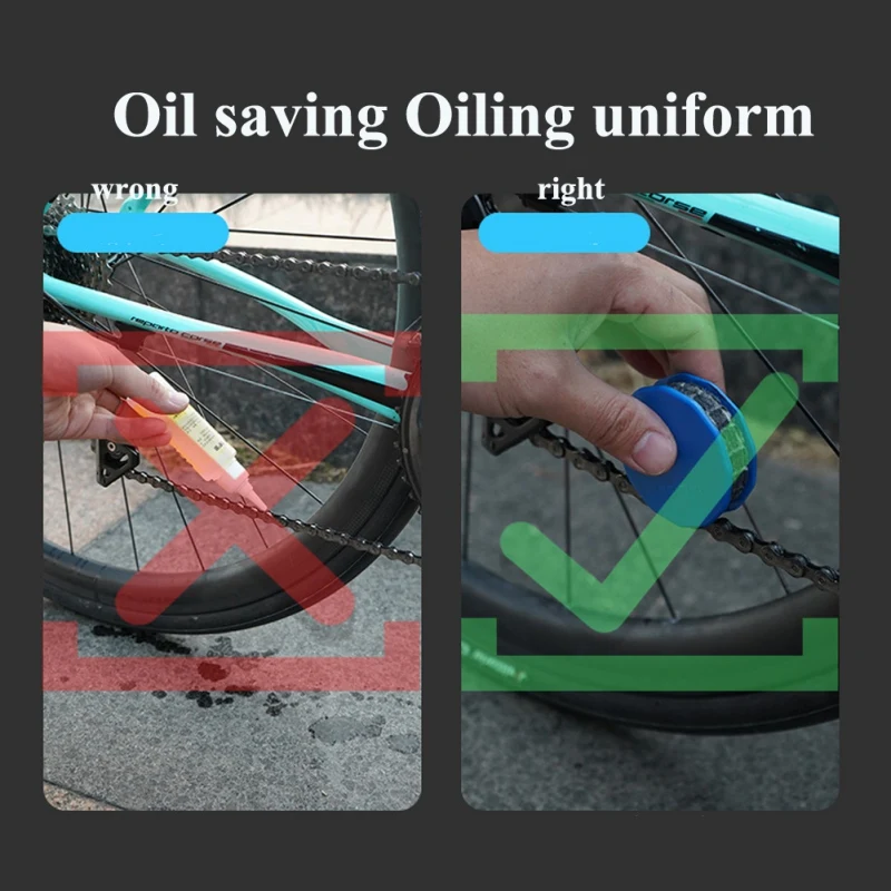 

Bicycle Chain Wool Oil Lubricator Bike Chain Oiler Roller Cycling Cleaner Lubricant Maintenance Device ABS Roller Repair Tool