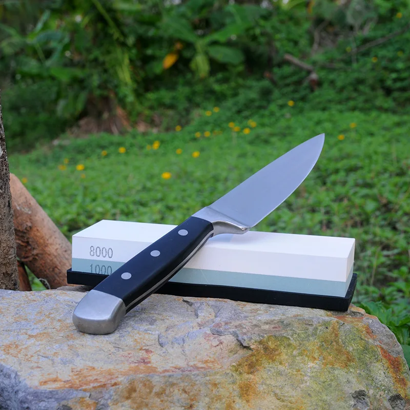 1000/8000 зернистый водяной камень мелкий шлифовальный Японский точилка для ножей