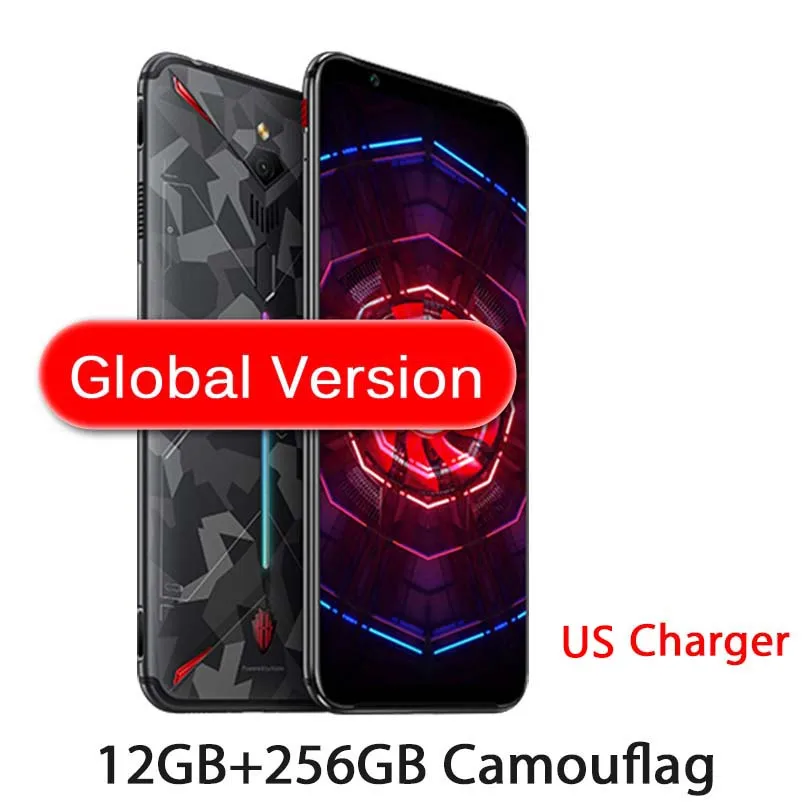 12G 256G camouflage zte nubia Red Magic 3 US зарядное устройство 6,6" Snapdragon 855 Восьмиядерный передний 48MP задний 16MP 8GB 128GB 5000mAh Мобильный телефон - Цвет: 12G 256G camouflage