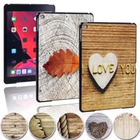 anti cratch hard shell plastic tablet case for apple ipad 8 2020 10 2 inch new simple wood pattern back cover