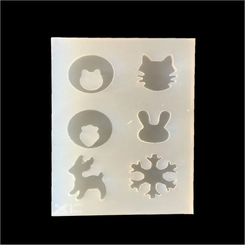 1 шт. новая зеркальная Мини Милая фигура Высокая Прозрачная силиконовая форма