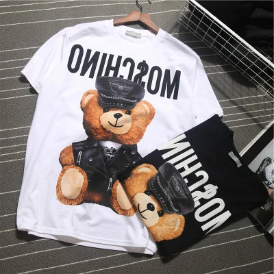 Полицейский медведь женская одежда готический размера плюс Shein Harajuku футболка