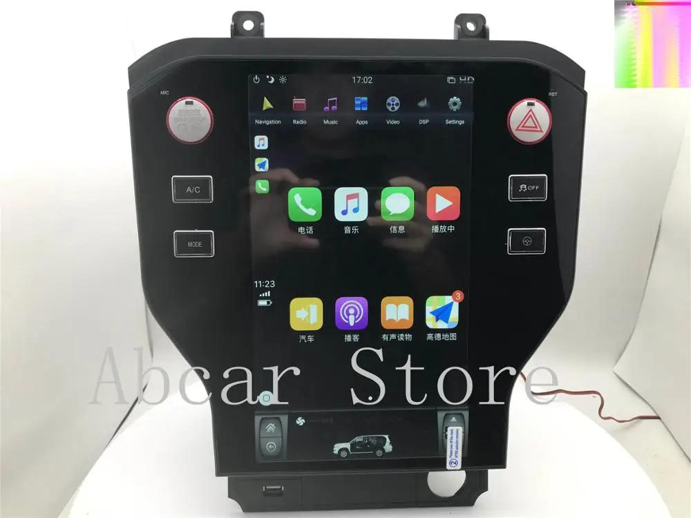 12 1 ''Tesla style pure Android 9 0 автомобильный dvd-плеер GPS-навигация для Ford Mustang 2015 2016 2017 2018