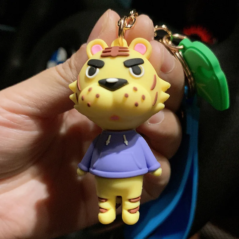 2020 New Japan Animal Crossing Silica Gel Keychains Fashion Game Pendant Keyring Cartoon  Switch Keychain | Украшения и