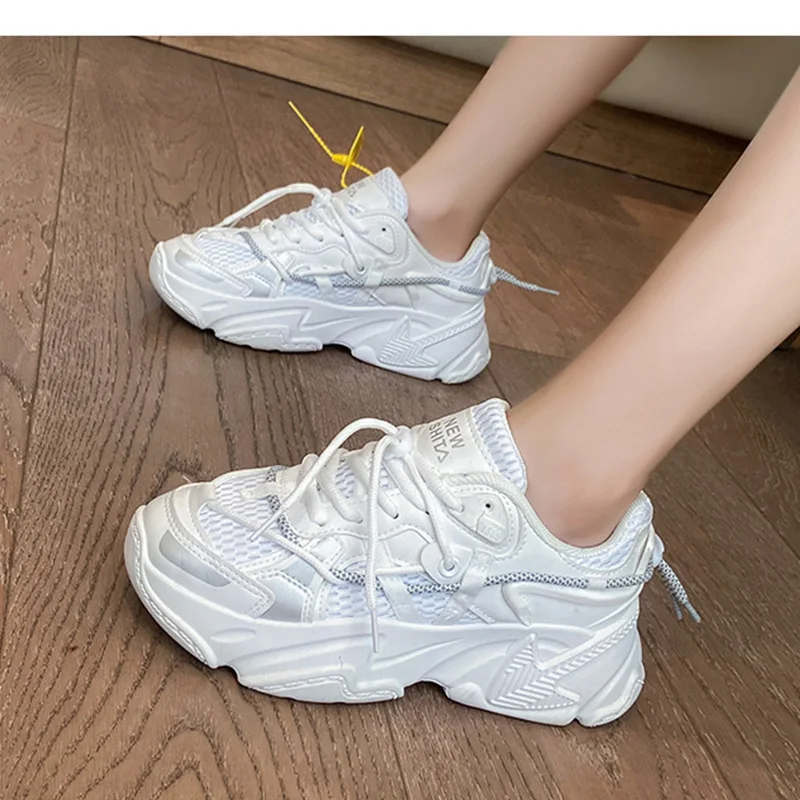 

Кроссовки женские с вулканизированной подошвой, повседневная спортивная дышащая обувь, большие размеры, лето 2021