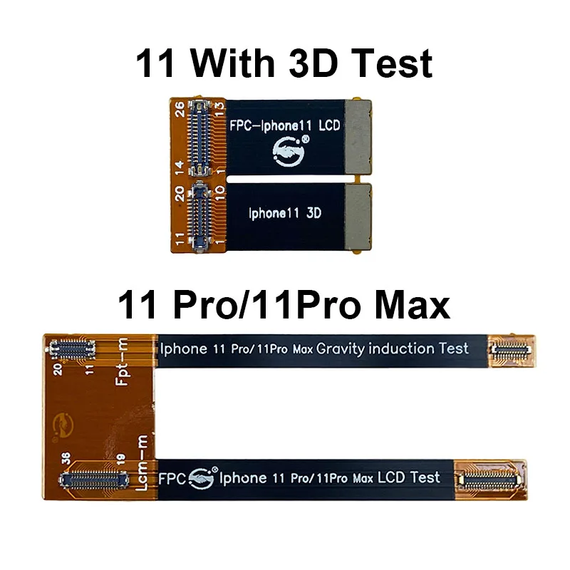 3D сенсорный экран и ЖК дисплей тест на гибкий кабель для iphone 11 12 Pro X Xs Max XR 8 8P 7 6s 5s 4s