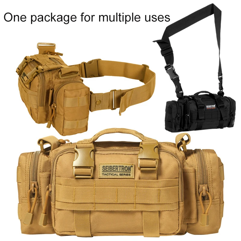 

Outdoor Tactical Army Fan Multifunctional Waist Bag Waterproof and Wear-resistant Practical Close-fitting Waist Bag Shoulder Bag