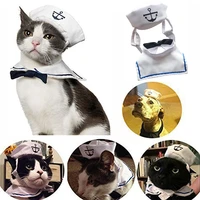 pet clothing dog cat hat sailor suit navy suit sailing suit cloak holiday party suit clothing accessories suitable for small dog