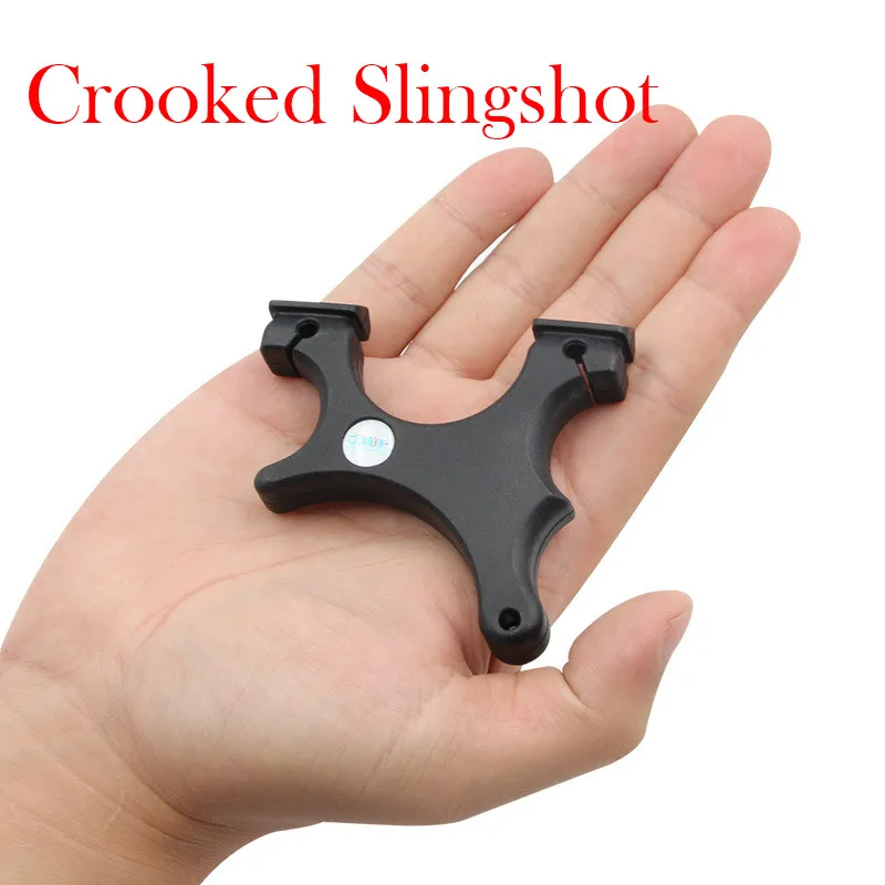 

High-Precision Tie-Free Pocket Shooter Slingshot Small Crooked Handle Catapult Throat Lock Shooting Bow Outdoor Crossbow