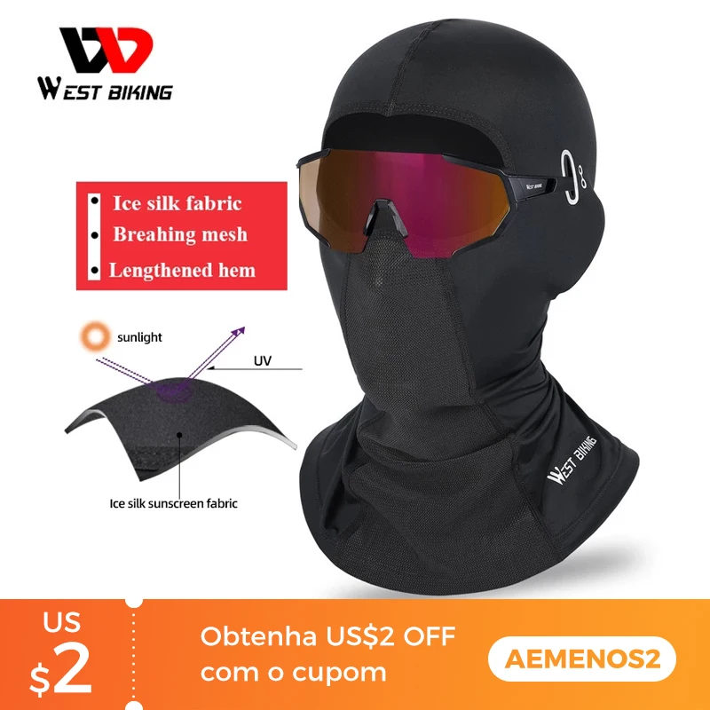 WEST BIKING летняя велосипедная маска для лица езды на велосипеде рыбалки