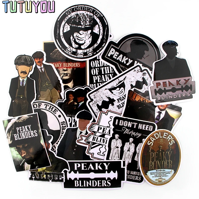 

PC537 18pcs/set TV series Peaky Blinders Scrapbooking Stickers Decal For Guitar Laptop Luggage Car Fridge Graffiti Sticker