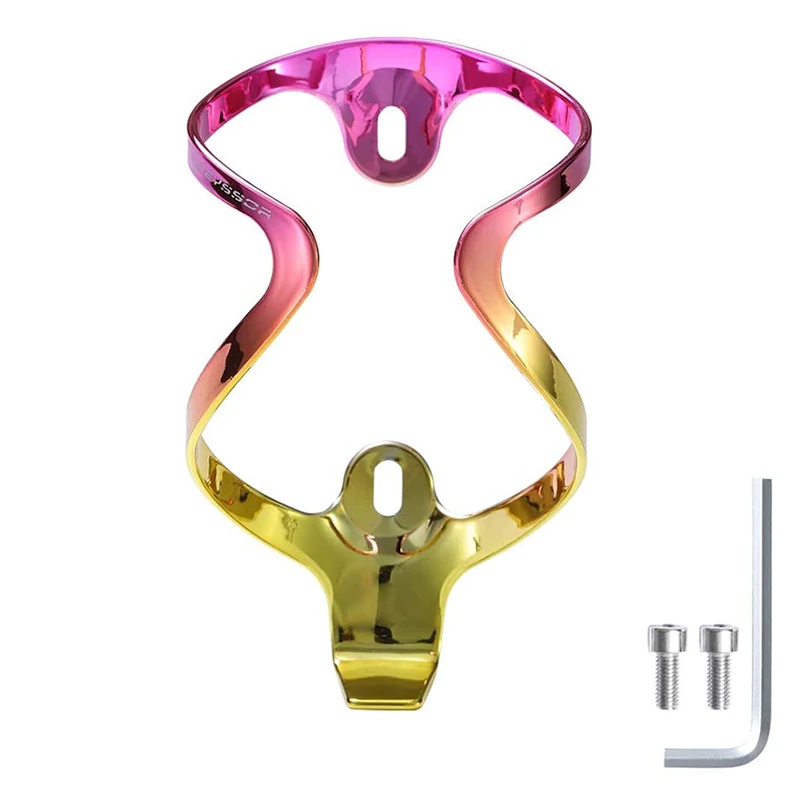 Teyssor Bike Water Bottle Holder,Aluminum Alloy Bicycle Water Bottle Cage for Mountain Bike Road Bike Folding Bike