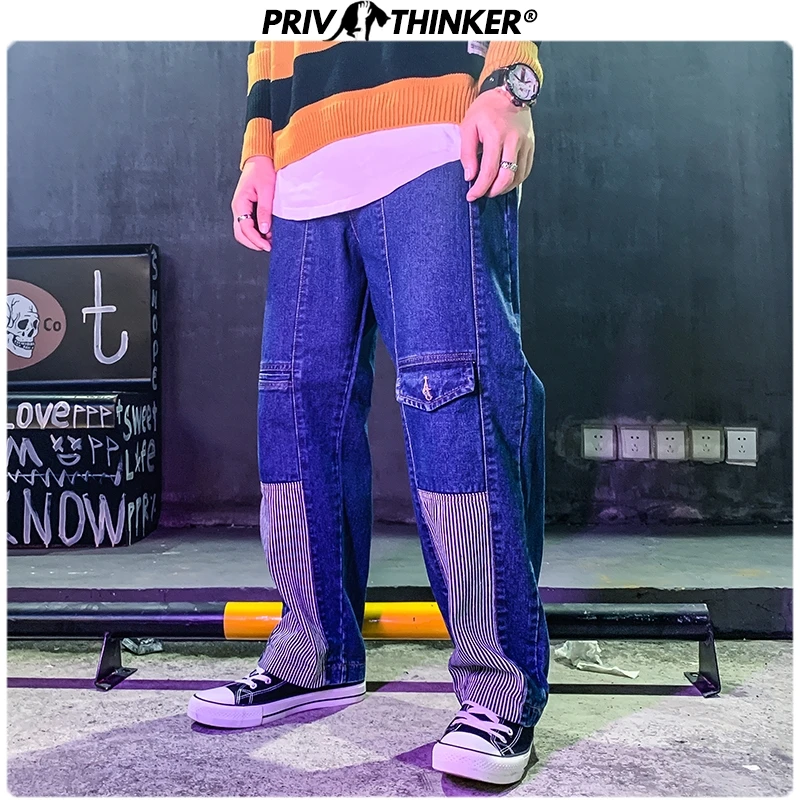 Privathinker, мужские, женские, Ретро стиль, хип-хоп, скейтборд, джинсовые штаны, пара, Япония, свободные, широкие, джинсы, мужские,, Осенние, модные, джоггеры