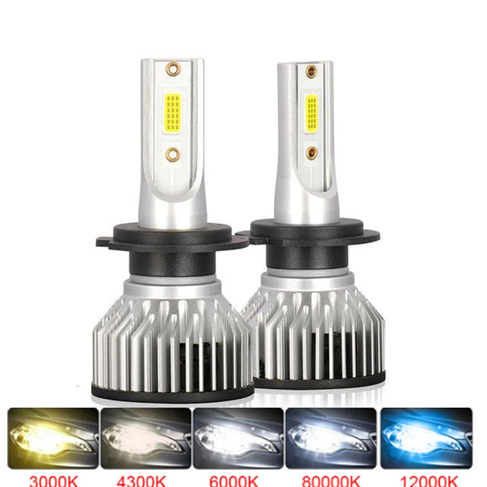 

2Pcs Car LED H4 H7 H1 H8 H11 H9 HB3 9005 HB4 9006 H13 9012 LED Headlights Bulb 12V 80W 20000LM 3000K 6500K 4300K 6000K Headlamp