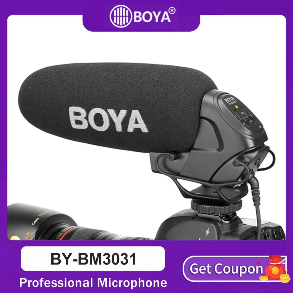 BOYA BY BM3031 микрофон суперкардиоидный конденсаторный емкостный для интервью