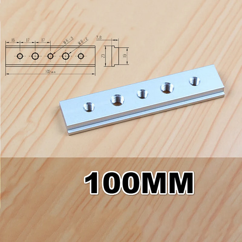 Алюминиевая Т-образная дорожка слотовая направляющая деревообрабатывающий