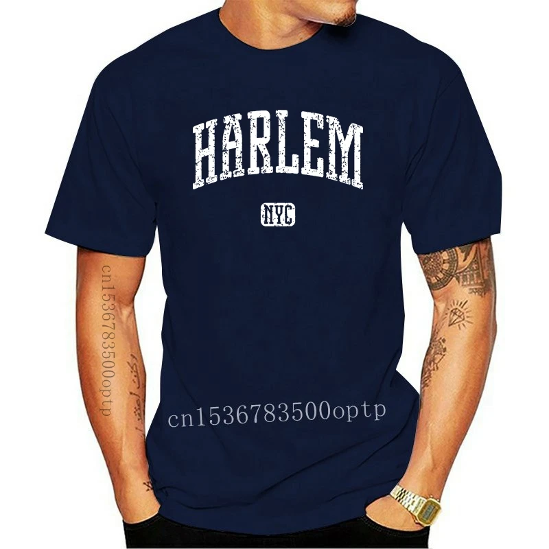 

New Brand Cotton Men Clothing Slim Fit T Shirt Men's Harlem Nyc T-shirt