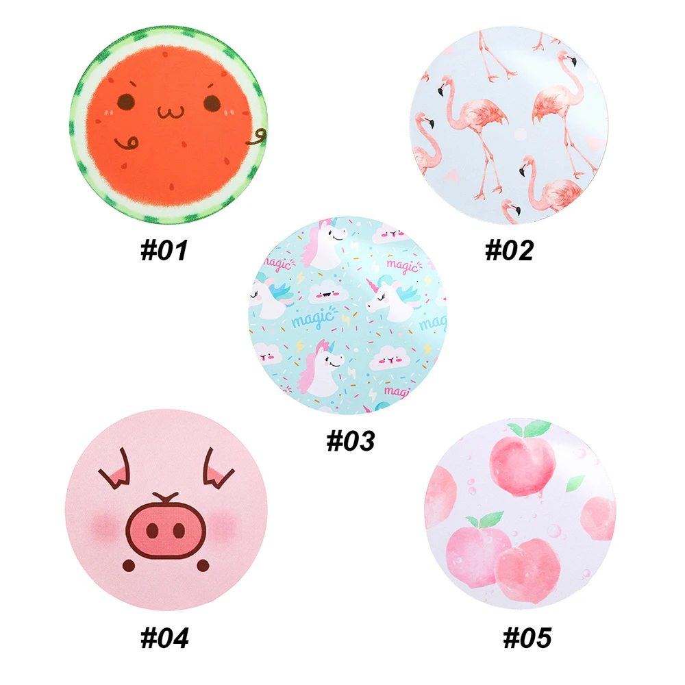 

Lovely Cut Cartoon Silicone Mouse Pad Table Mat Circular Mouse Pad Creative Personality Mouse Pad Watermelon Peach Pig Pattern