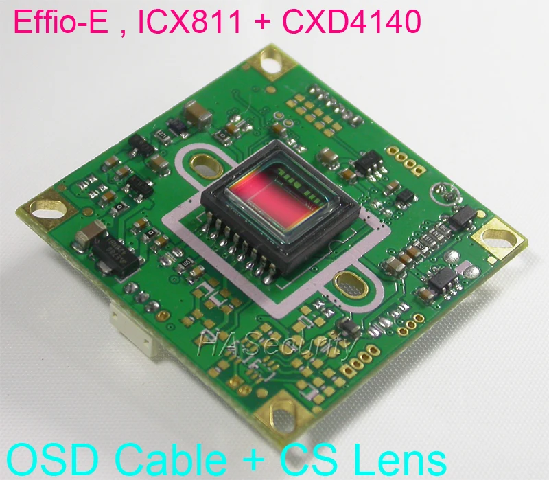 EFFIO E 1/3 &quotSony Super HAD CCD ICX811 датчик изображения CXD4140 камера видеонаблюдения PCB плата