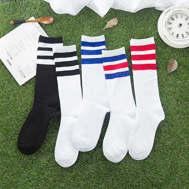 

Striped Socks Women Cotton Short Casual Sports Ladies College Style Sock Cute Design Fashion Funny Harajuku Middle Tube Girl Sox