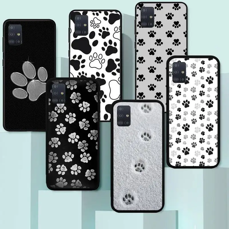 

Dog Footprint Paw Phone Case For Huawei Y7 Y9 Y6 Y5 Y8 8S 8P Nova 7 6 5 4 3 Pro 2018 2019 4G 5G SE Fundas Cover