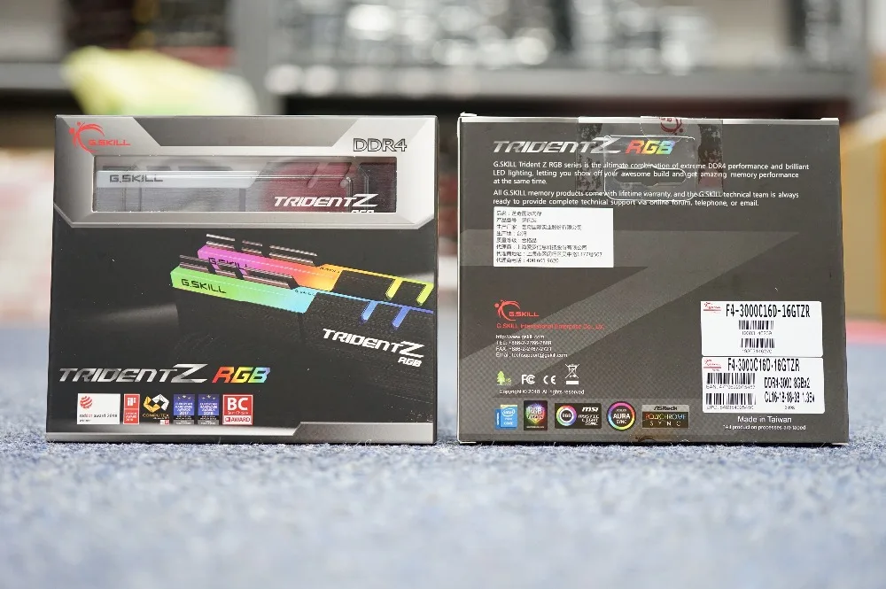 G.Skill Trident Z RGB PC ram DDR4 память PC4 8 ГБ 32 ГБ 16 ГБ 3200 МГц 3000 МГц 3600 МГц 4266 МГц Настольный 8G 16G 3000 3200 МГц DIMM