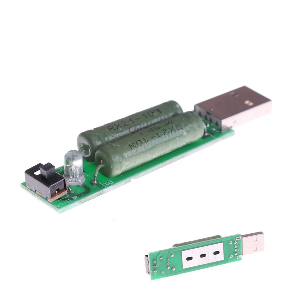 

1 шт. 2 А 1 А USB мини-интерфейс разряда нагрузочный резистор с переключателем сопротивления 1 А-2 а переключатель инструментов 72 мм X 17 мм