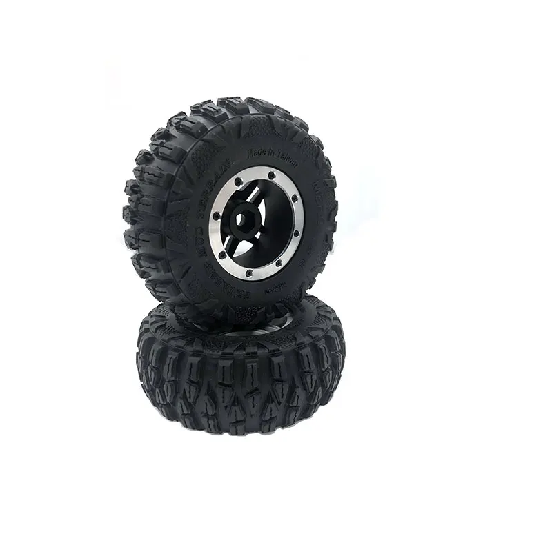 

4PCS Metal 2.2 Inch Wheel Rim Tires Set for 1/10 RC Crawler Traxxas TRX4 Benz G500 TRX6 Axial SCX10 Wraith