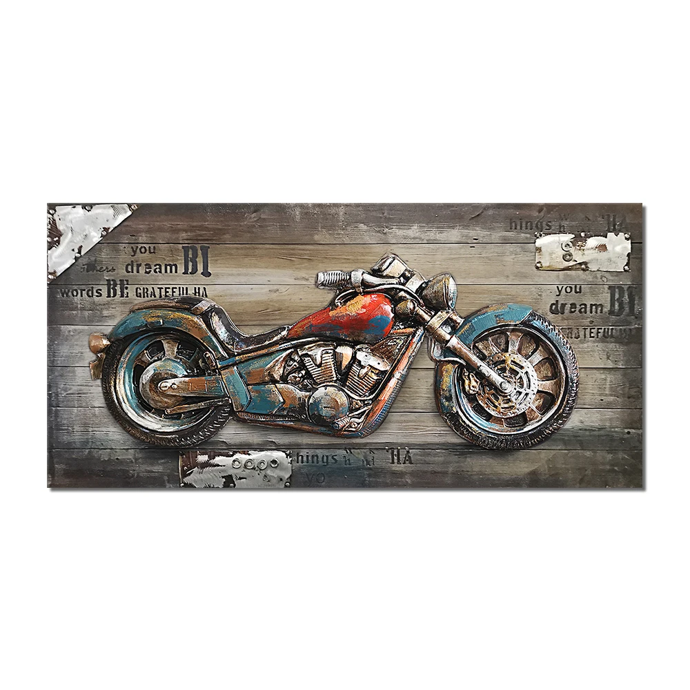 

Настенная картина "Ретро мотоцикл", HALFLEMART