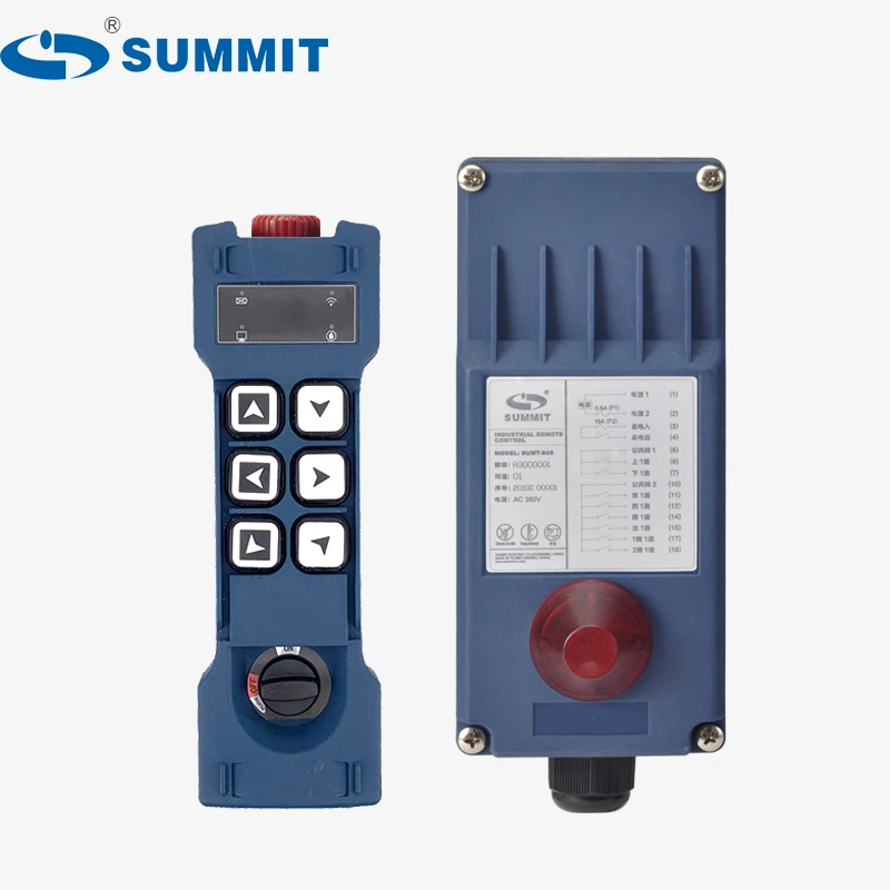 SUMMIT 6 single speed pushbuttons electric hoist and crane industrial radio remote control SUMT-S06