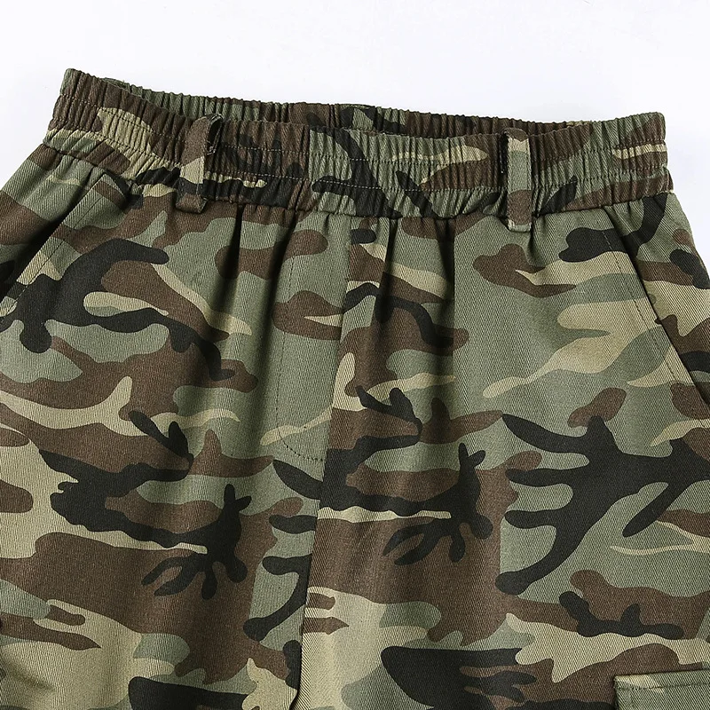 

Aesthetics Camouflage Cargo Pants Vintage High Waist Big Pockets Baggy Trousers Casual Bottoms Streetwear Female