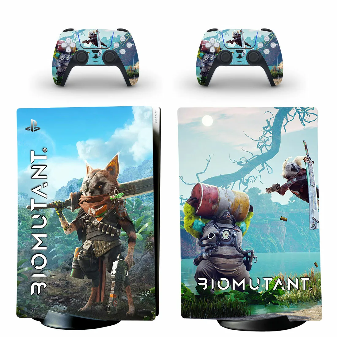 

Цифровая наклейка Biomutant PS5 для консоли PlayStation 5 и контроллеров, Виниловая наклейка PS5