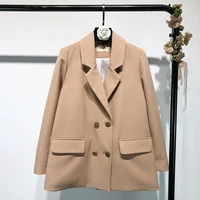 ladies high quality office jacket loose spring and autumn 2020 temperament ladies blazer ladys suit with metal buttons