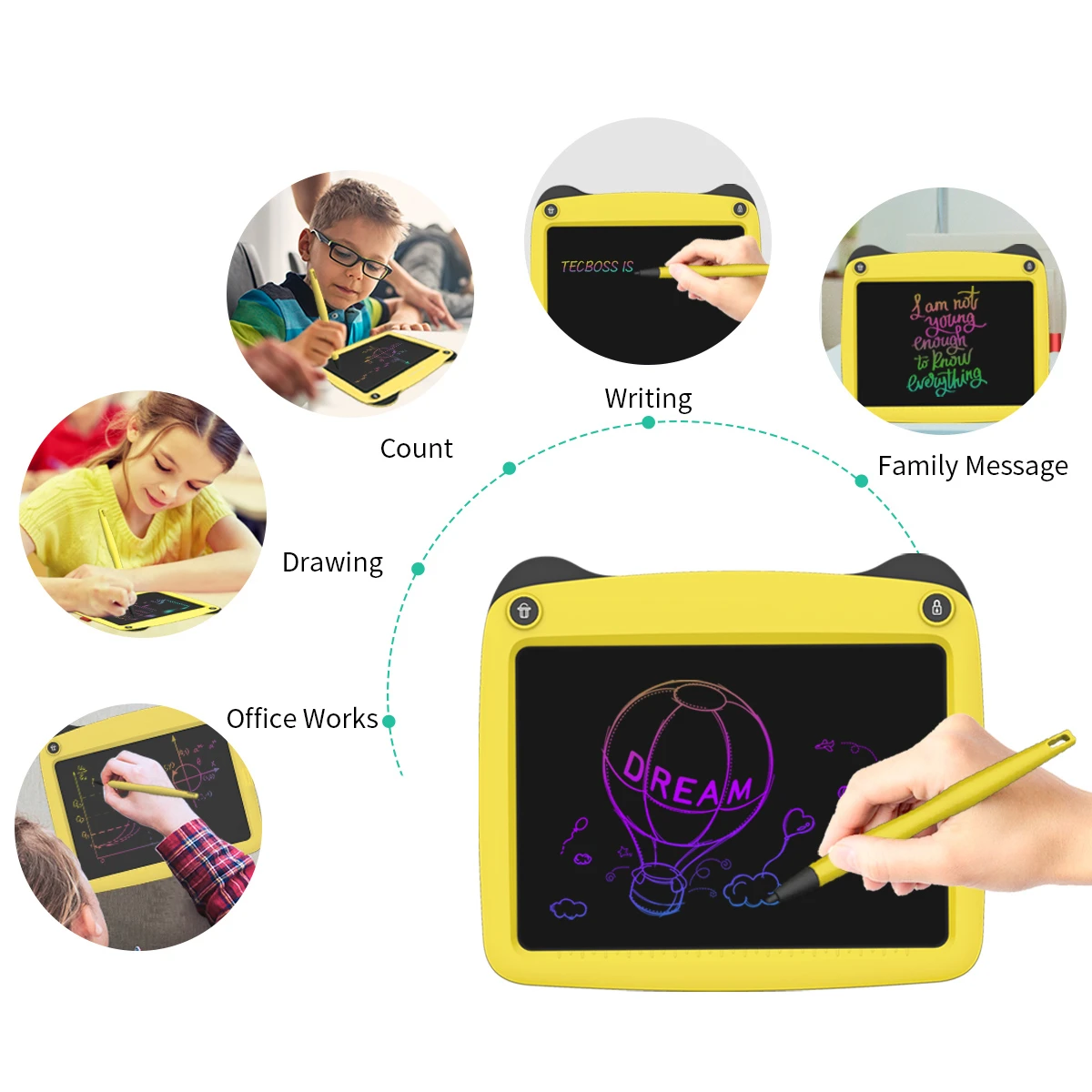 9 дюймов ЖК дисплей планшет для рисования глаза защитные чернила и вы сможете