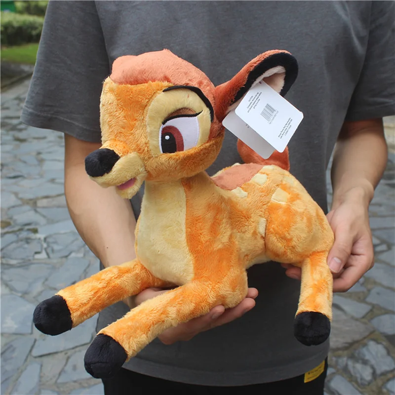 Free shipping 35cm Disney Original Cartoon Little Deer Bambi Plush Stuffed Animal Toy For Birthday Gift