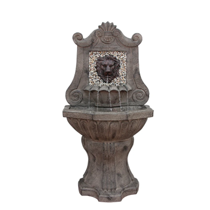 

Lion's Head European-Style Water Fountain Floor Villa Courtyard Garden Landscape Pool Waterscape Outdoor Decoration Ornaments