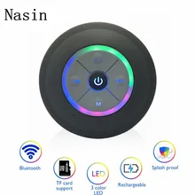 Портативный сабвуфер Nasin водонепроницаемый Душ Bluetooth динамик беспроводной автомобильный громкой звонки, музыка всасывающий микрофон для iphone