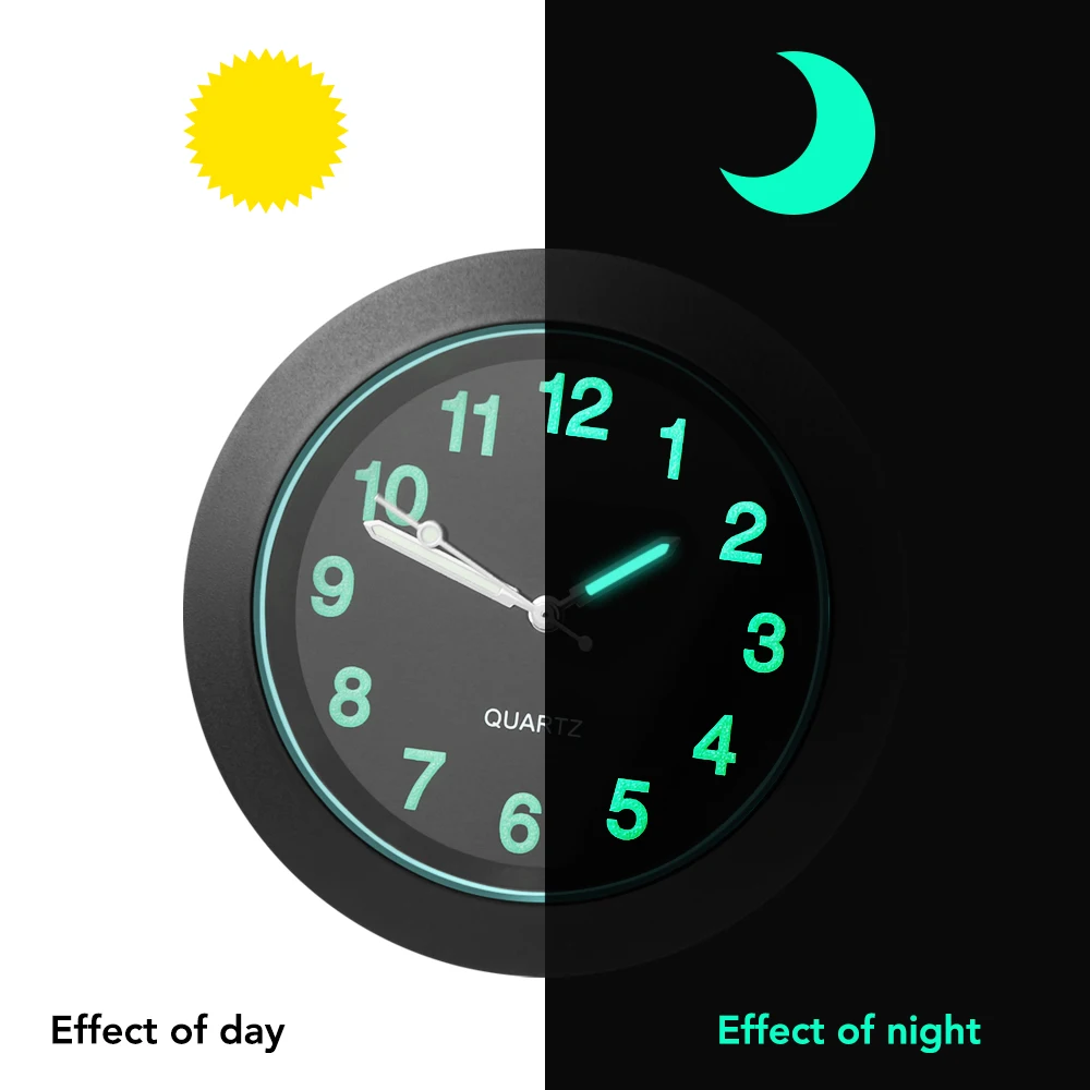Luminous Auto Gauge Clock Car Quartz for toyota corolla chr auris avensis t25 hilux camry volvo s60 v40 | Автомобили и мотоциклы