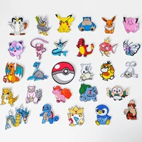 iron patch on clothes pokemon pikachu stickers sew on embroidery patches for clothing applique cartoon diy garment decorbirthday