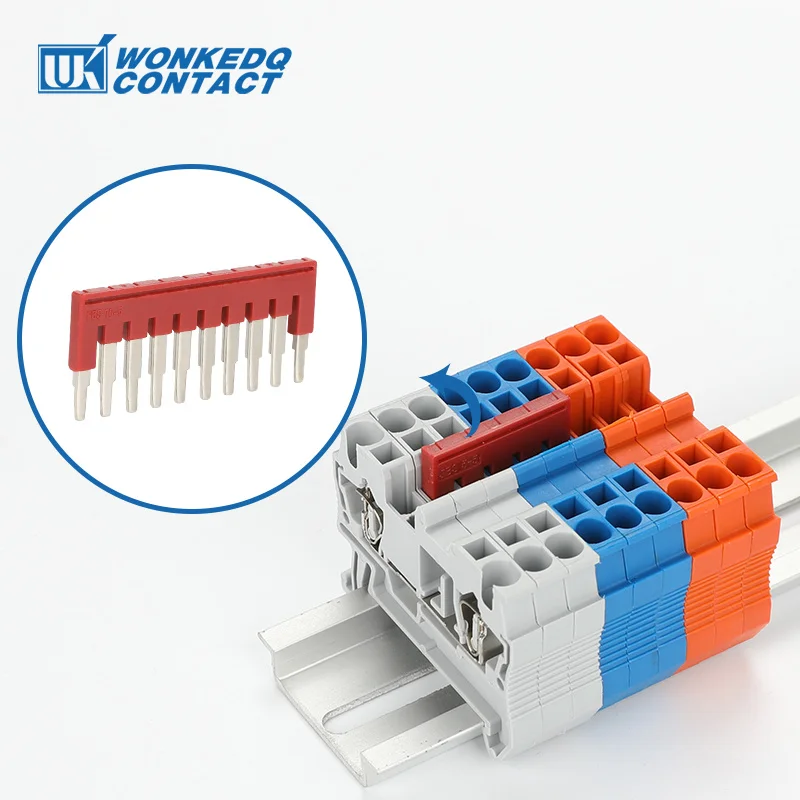 

1Pc FBS10-3.5 Wiring Jumpers For PT1.5 PT 1.5-TW/QU Plug Connector FBS 10-3.5 DIN Rail Terminal Block Accessories Plug-in Bridge