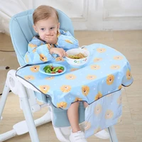 newborns bib table cover baby dining chair gown waterproof saliva towel burp apron food feeding accessory