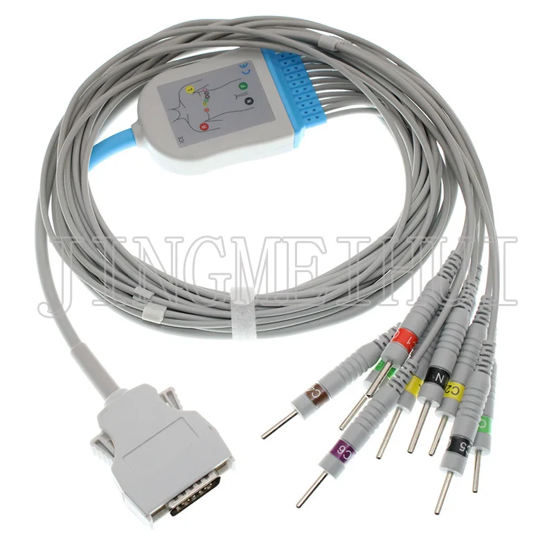 Совместимый 10 проводной кабель morтара ELI 50 100 200 ЭКГ EKG с 3 0din/4 0