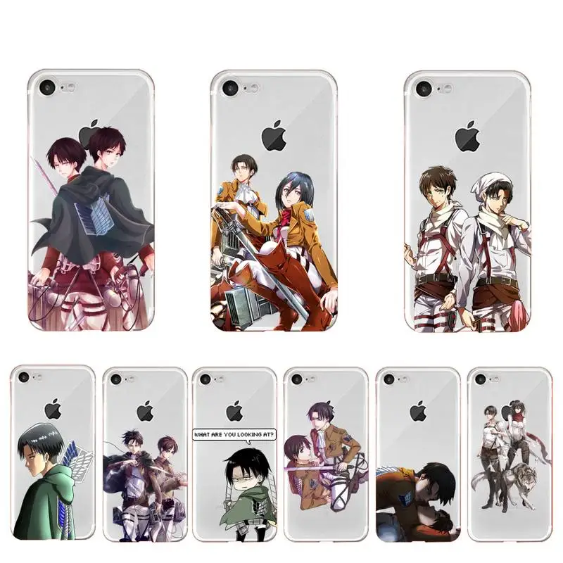 

Anime Attack On Titan Levi Ackerman Phone Case for iPhone 11 12 13 mini pro XS MAX 8 7 6 6S Plus X 5S SE 2020 XR case