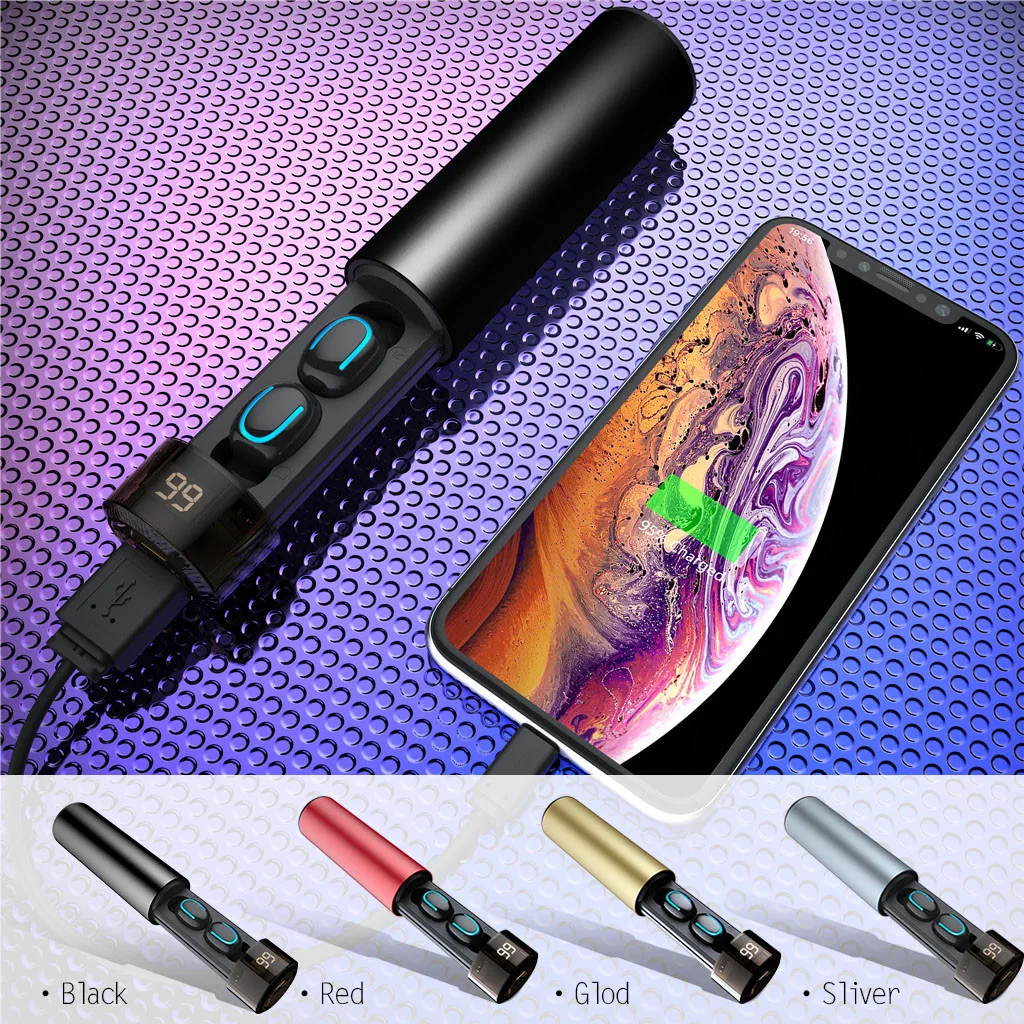 Мини Близнецы истинные Беспроводные спортивные наушники Bluetooth вкладыши стерео