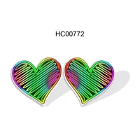2021 valentines day earrings acrylic resin epoxy stud earrings for kid charm gift summer jewelry decoration