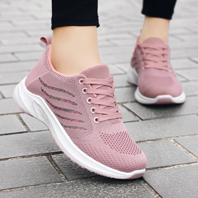 

Женская обувь, дышащие спортивные туфли, повседневные женские кроссовки, женская обувь для тенниса, сетчатые туфли на шнуровке, женские кро...